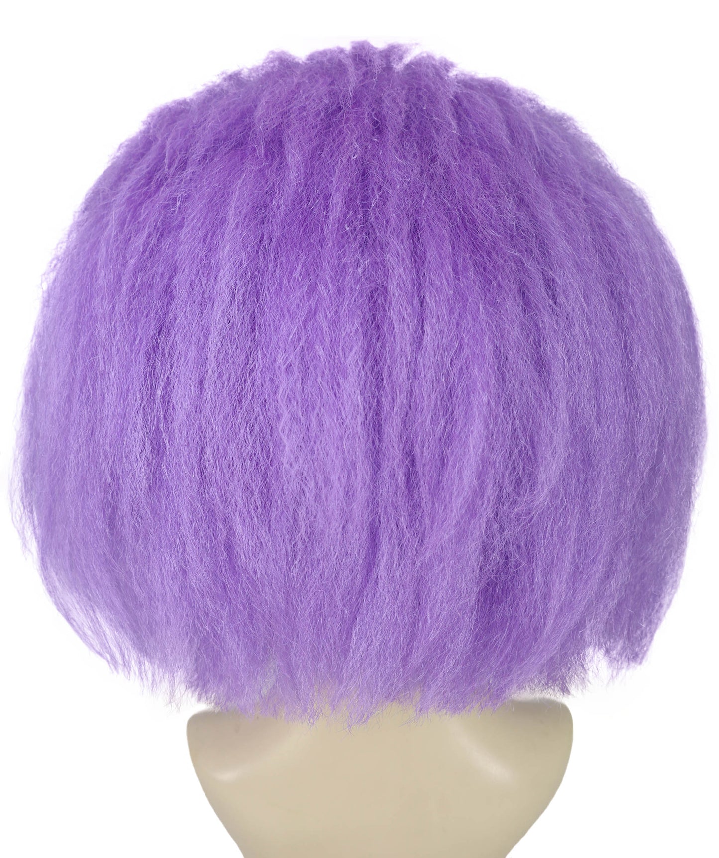HPO Pop Star Wig for Women – Purple Long Straight Synthetic Hair with Bangs | Iconic Costume Wig for Halloween, Stage & Parties