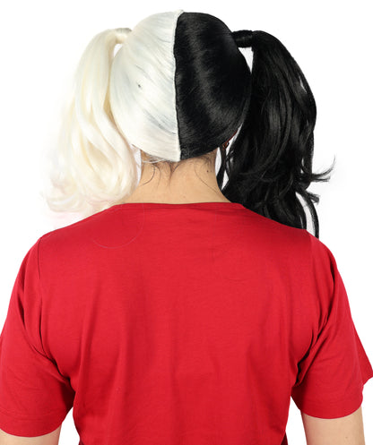 HPO Womens Dolly Pigtail Wigs Collection | Party Event Ready Fancy Halloween Wigs | Premium Breathable Capless Cap
