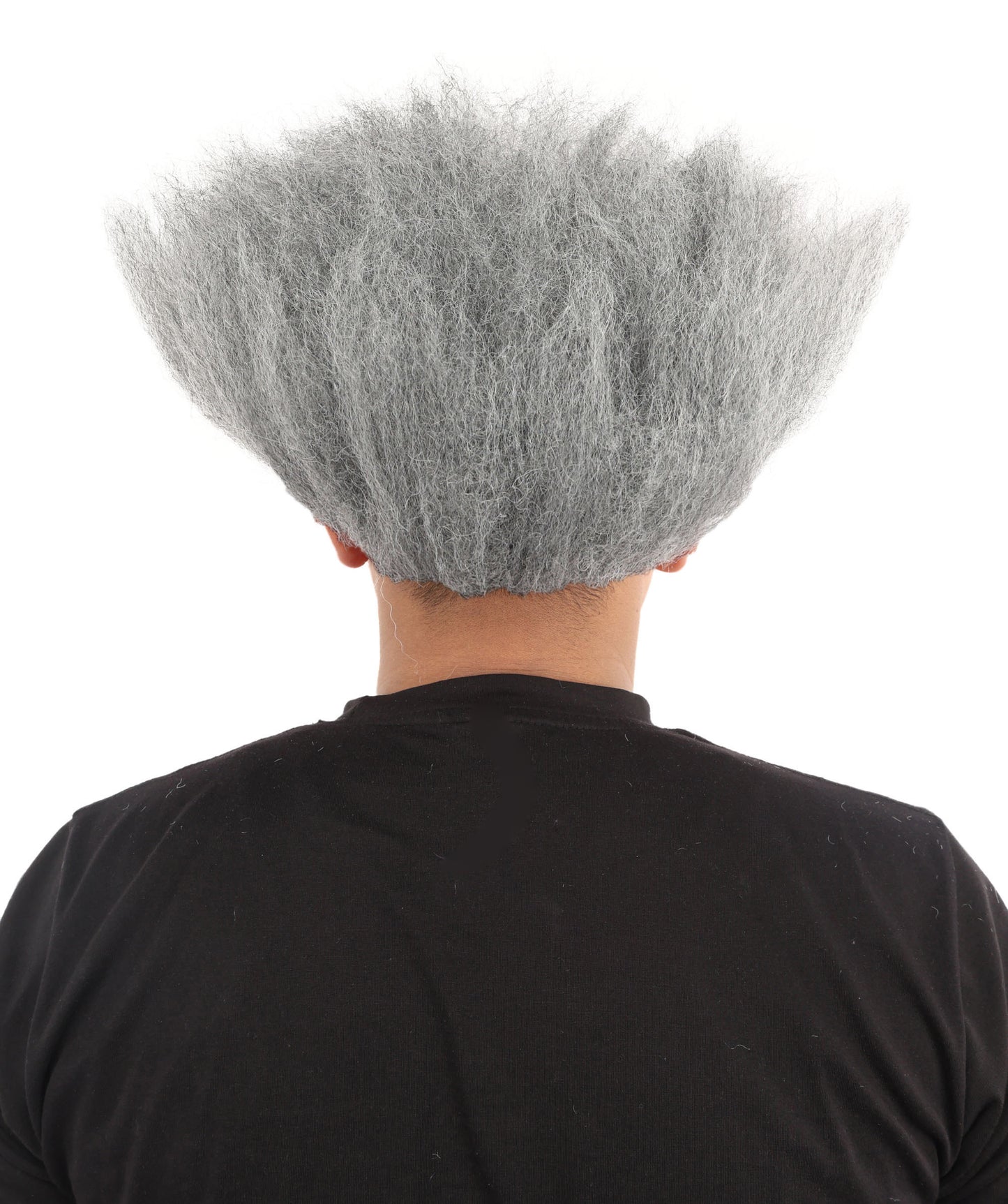 HPO Director Short Grey Wig with Skin Cap – 7 Inch Puffy Side Hair Wig for Men | Synthetic Wig for Theater, Parties, and Costume Events