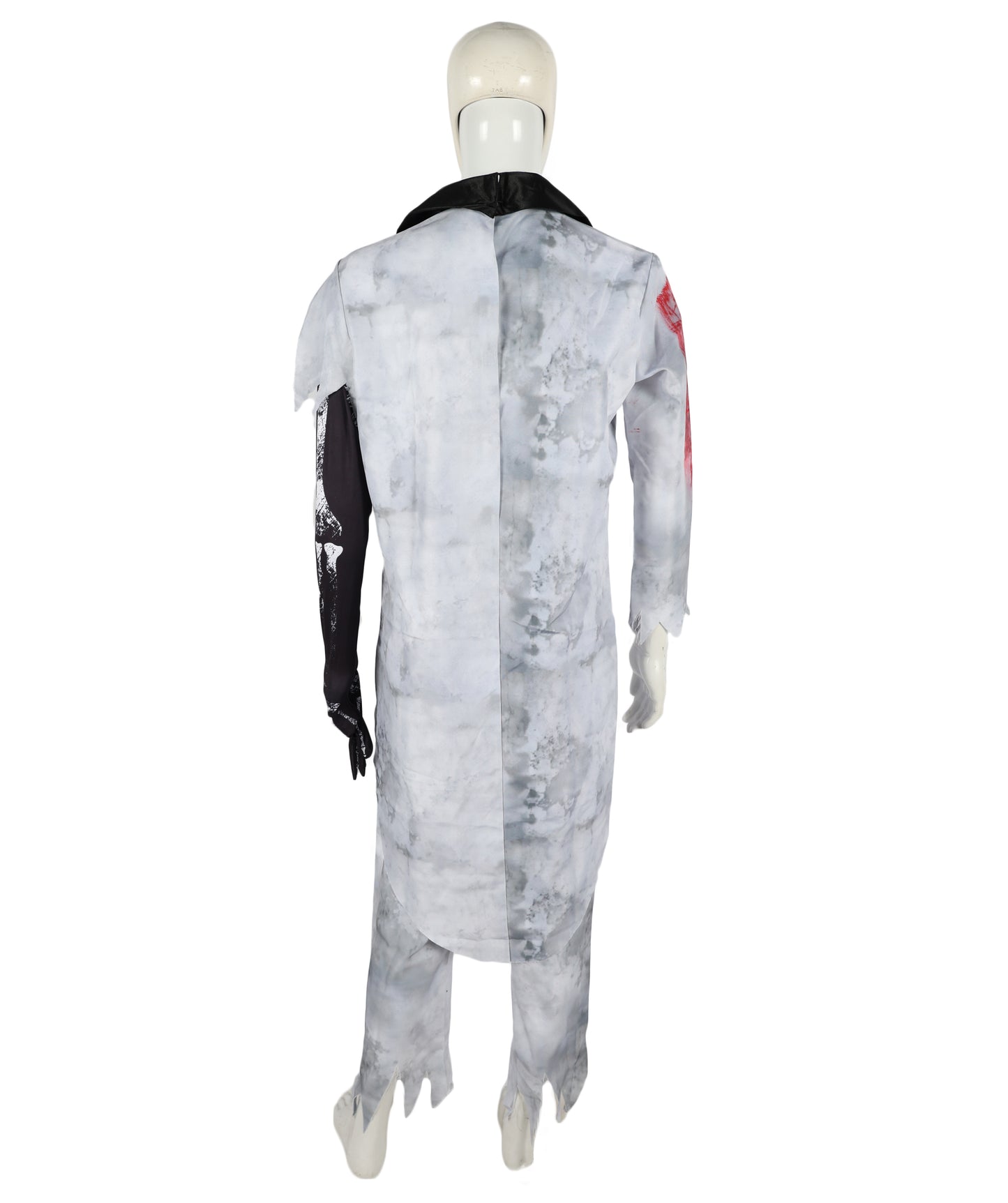 HPO Adult Men’s Corpse Groom Costume Set | Tattered Suit with Bone Detailing & Distressed Accessories | Adjustable Fit | For Halloween, Horror Parties & Themed Events