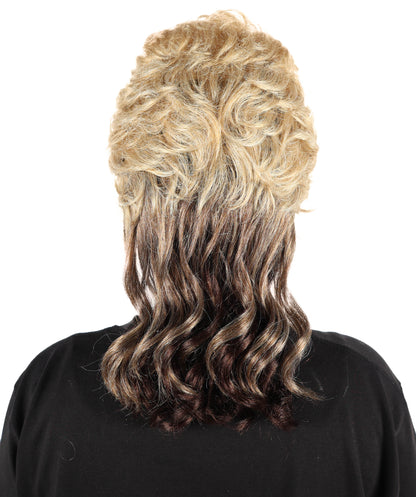 HPO Women’s Short Spiky Mullet Wig | Textured Punk Cut Hairpiece with Sharp Layers | Often Chosen for Creative Styling, Theme Events, Photo Shoots & Stage Appearance