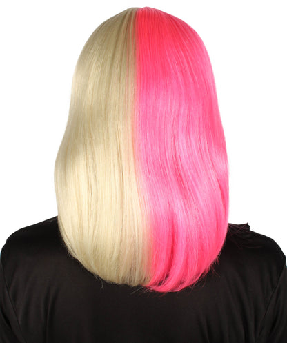 HPO Women's Shoulder Length Bob Wig Collection | Straight Halloween Wig Multiple Color Option | Premium Breathable Capless Cap