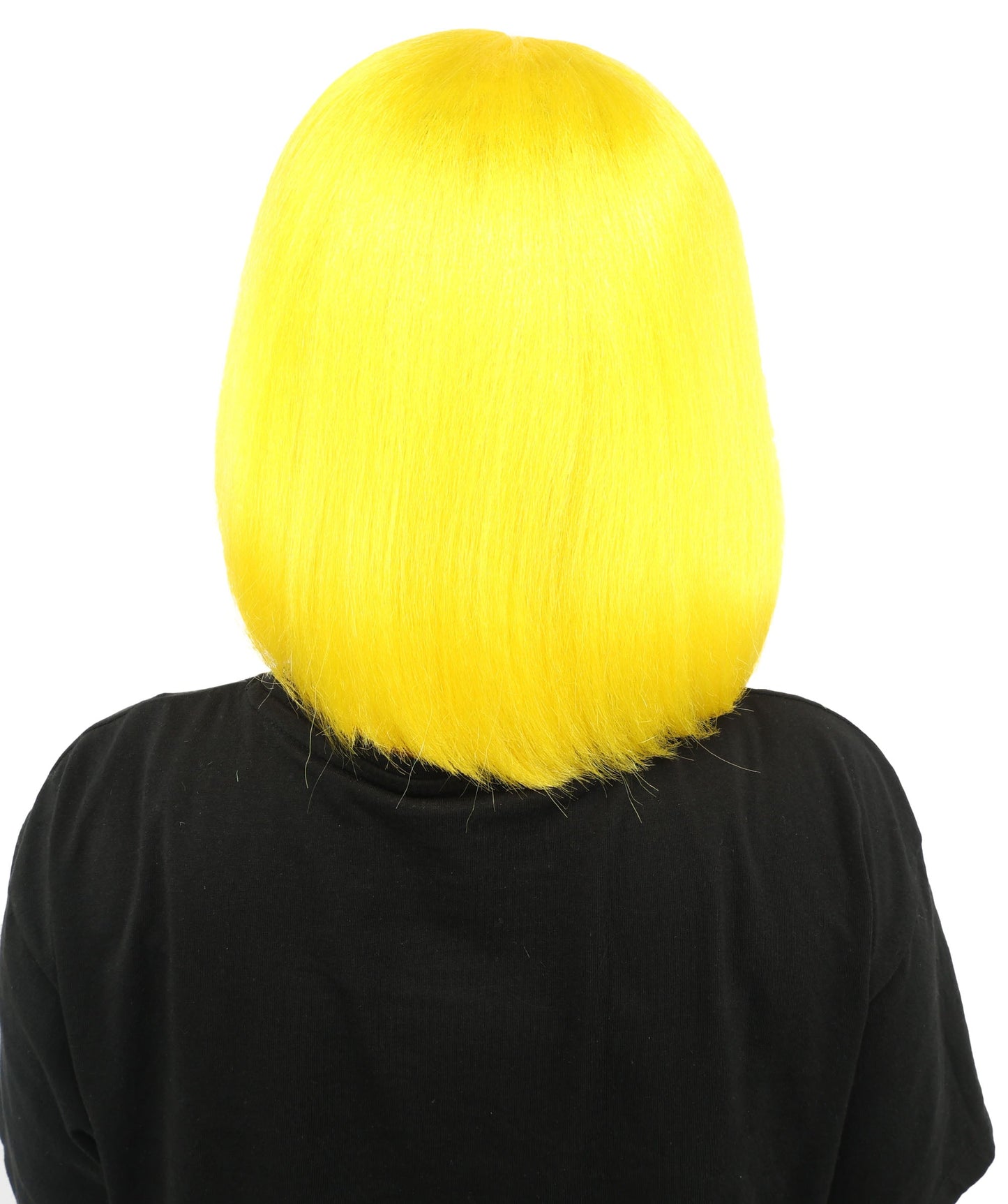 HPO Adult Women's Asymmetrical Bangs Bob Wig | Multiple Color Options | Create of synthetic fiber, sleek straight volume, breathable capless base | Party, Halloween, theater, drag, performance, costume events