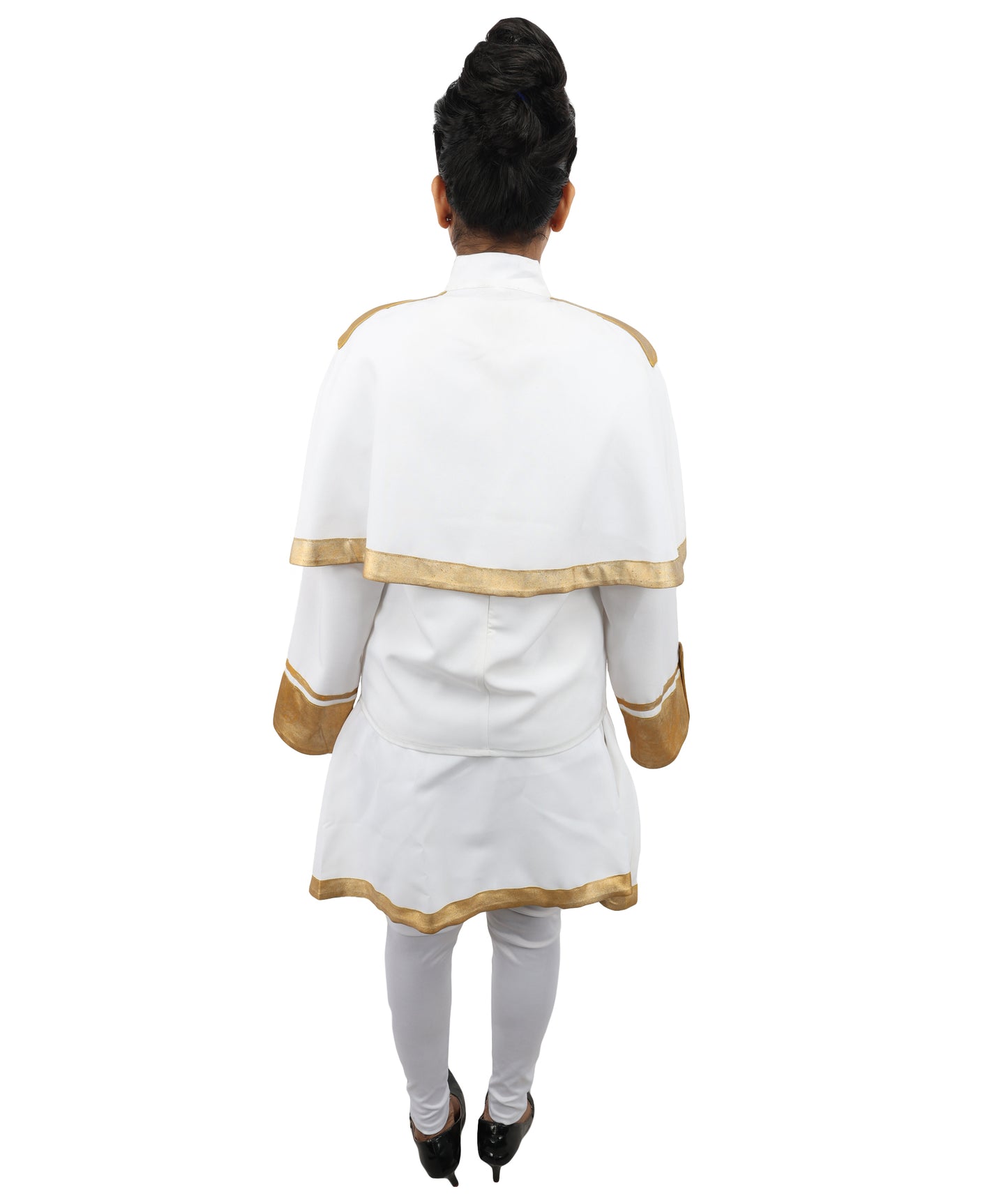 C-ZOFEK Frieren Elf Cosplay White Costume White Cape| Skirt, Pantyhose, Earrings