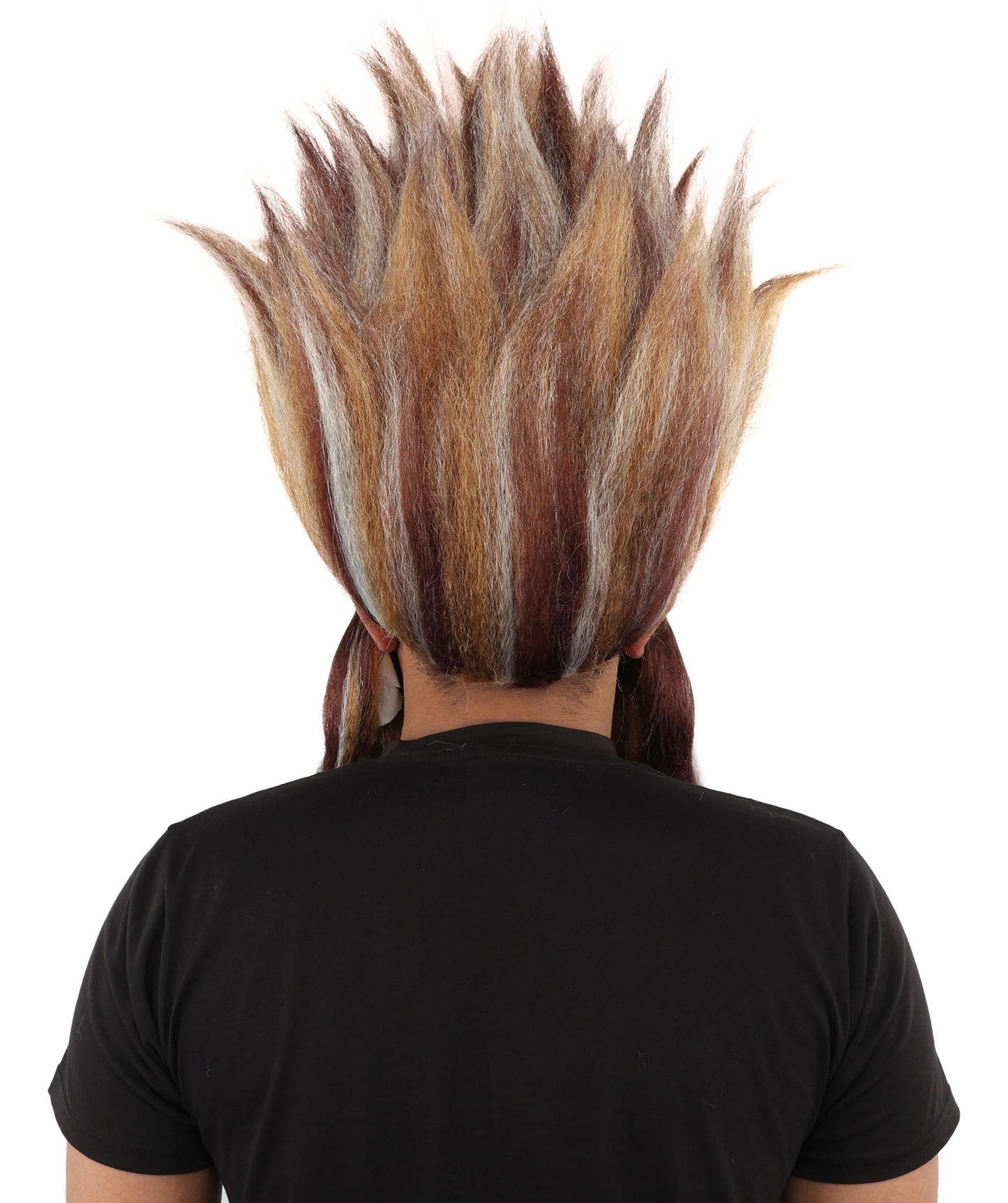 Wild Man Wig Beard & Mustache Set | Voluminous Multicolor Options Messy Hair with Matching Facial Hair, Synthetic Fiber & Breathable Cap | Halloween, Jungle Roleplay, Theater, Carnival & Costume Party