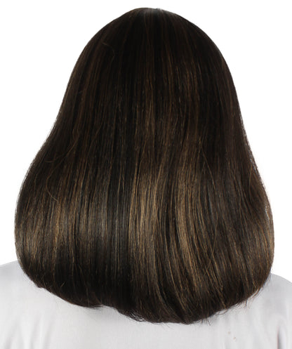 HPO Women's Shoulder Length Bob Wig Collection | Straight Halloween Wig Multiple Color Option | Premium Breathable Capless Cap