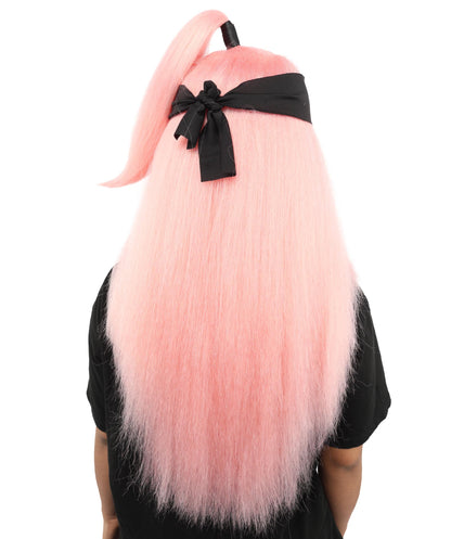 Women's High Ponytail Ninja Wig | Multiple Color Options | Create of synthetic fiber, long straight texture with top-tied fountain, breathable base | Cosplay, Halloween, theater, party, performance, costume events