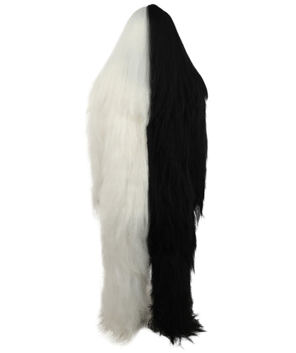 HPO  Extreme Hairy Person Two Part Costume, Mask and Bundle Set - Full-Body Hair Suit Extra-Long Costume Wig for Halloween, Cosplay & Parties - Multiple Color Options