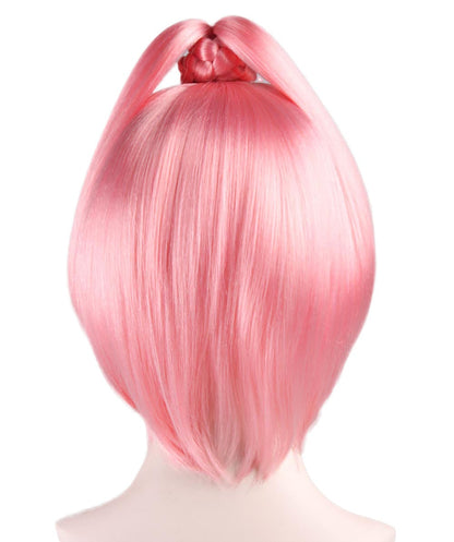 Kawaii Pink Womens Wig | Character Bob Halloween Wig | Premium Breathable Capless Cap