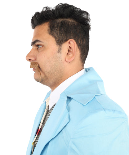 HPO  Men's Fake Human Hair Walrus Mustache | Brown Color