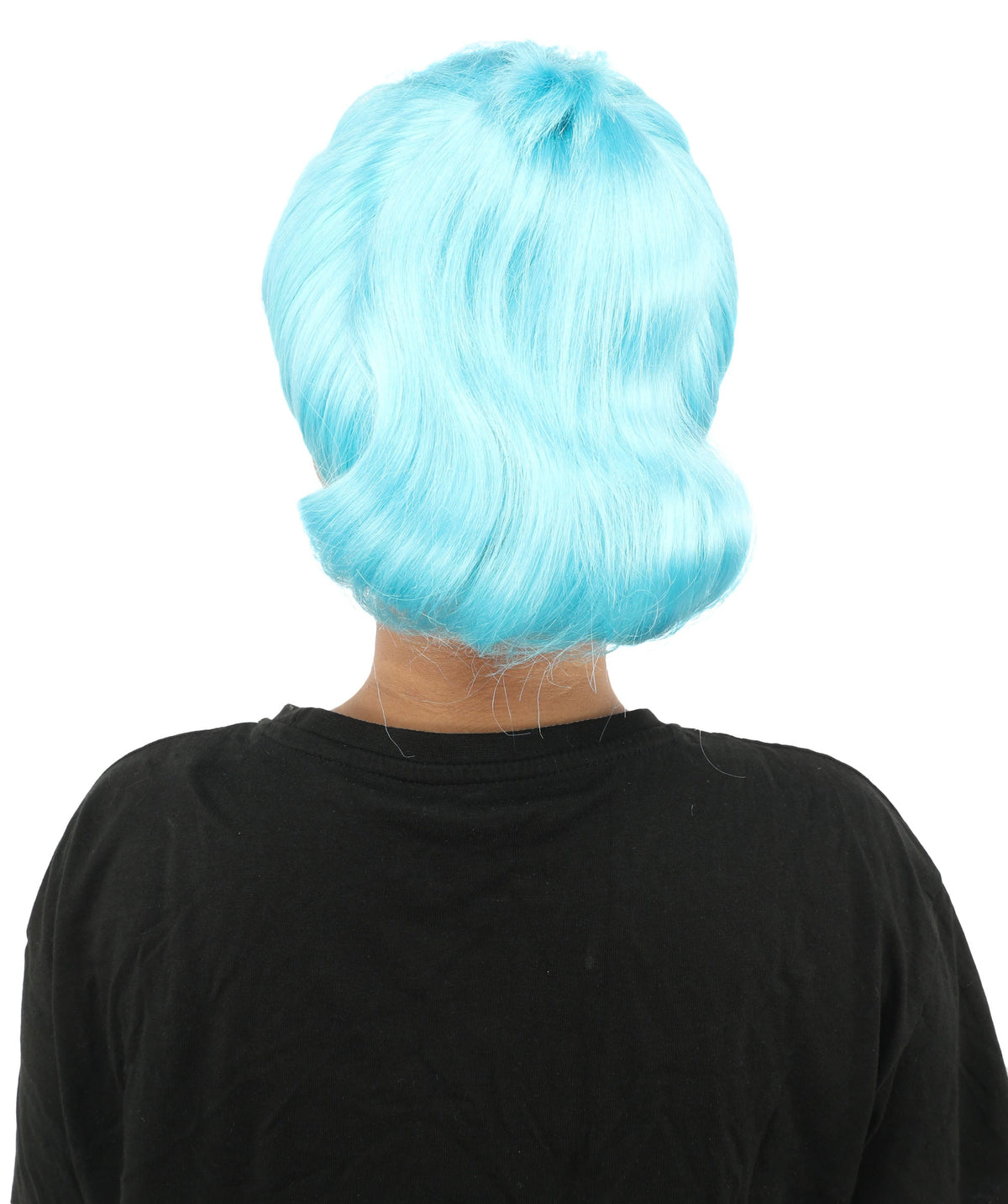 HPO Adult Women's Retro Pin-Up Wig | Multicolor Options, create of synthetic fiber, vintage curled bumper bangs with rolled back, breathable base | Party, Halloween, theater, drag, performance, costume events
