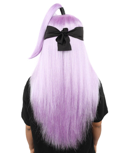 Women's High Ponytail Ninja Wig | Multiple Color Options | Create of synthetic fiber, long straight texture with top-tied fountain, breathable base | Cosplay, Halloween, theater, party, performance, costume events