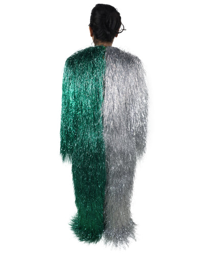 HPO Teen Extreme Hairy Two Part Costume Bundle & Mask Set - Full-Body Hair Suit Extra-Long Costume Wig for Halloween, Cosplay & Parties - Multiple Color Options
