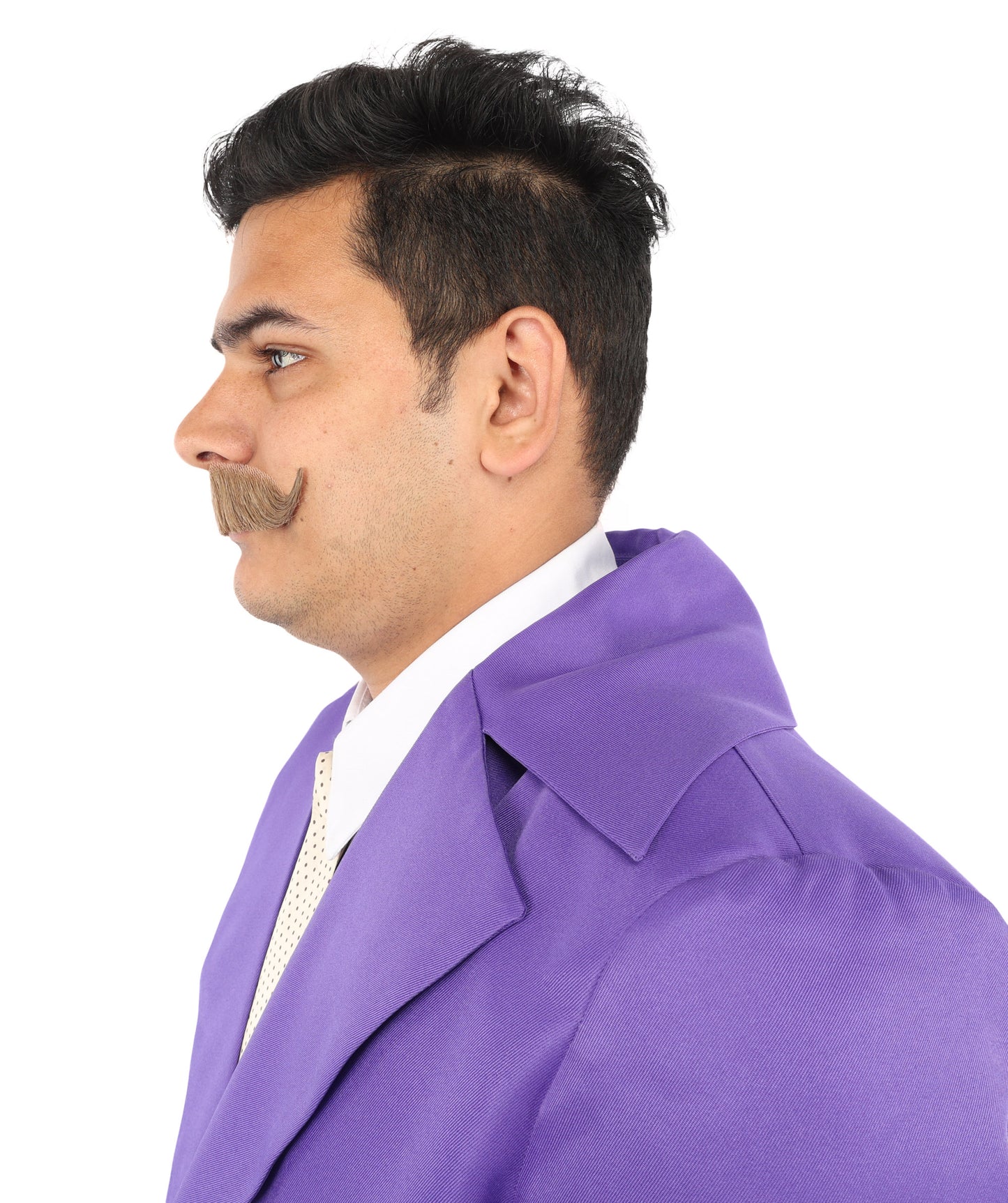 HPO Men's Realistic Fake Imperial Human Hair Mustache | Multiple Color Options