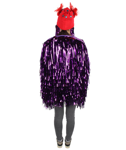 Adult Unisex DJ Tinsel Costume| Multiple Color Options