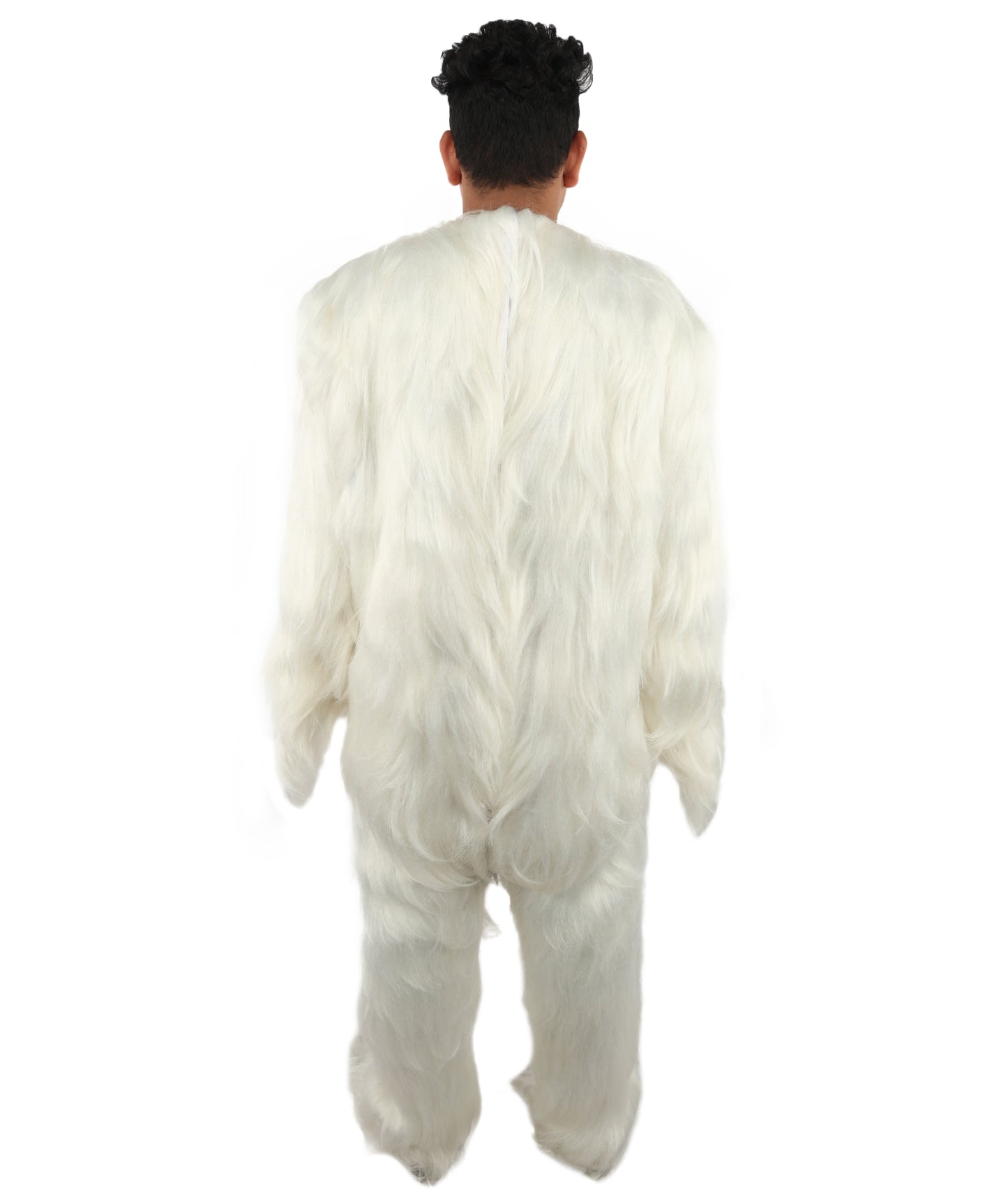 HPO Adult Unisex Banana Leaf  Furry Monster Grinch Costume | Christmas Santa Costume | Full-Body Fur Outfit with Long Fluffy Fabric | Ideal for Halloween, Cosplay & Party Events