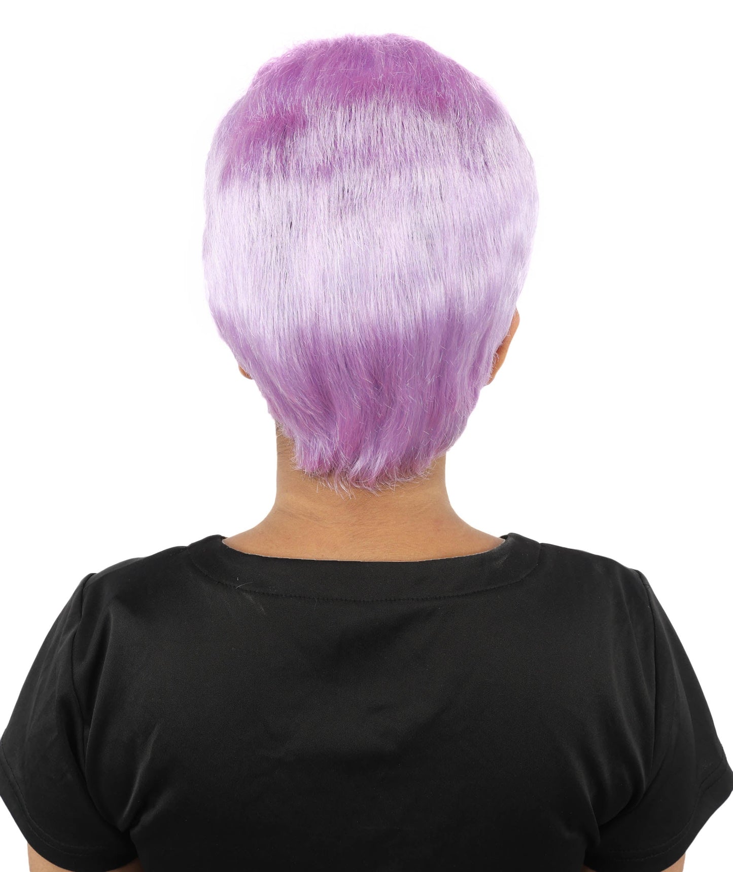 HPO Adult Women’s Short Black Wig | 10 Inch, Sleek and Smooth Bob Hairpiece | Ideal for Cosplay, Costume, and Themed Events