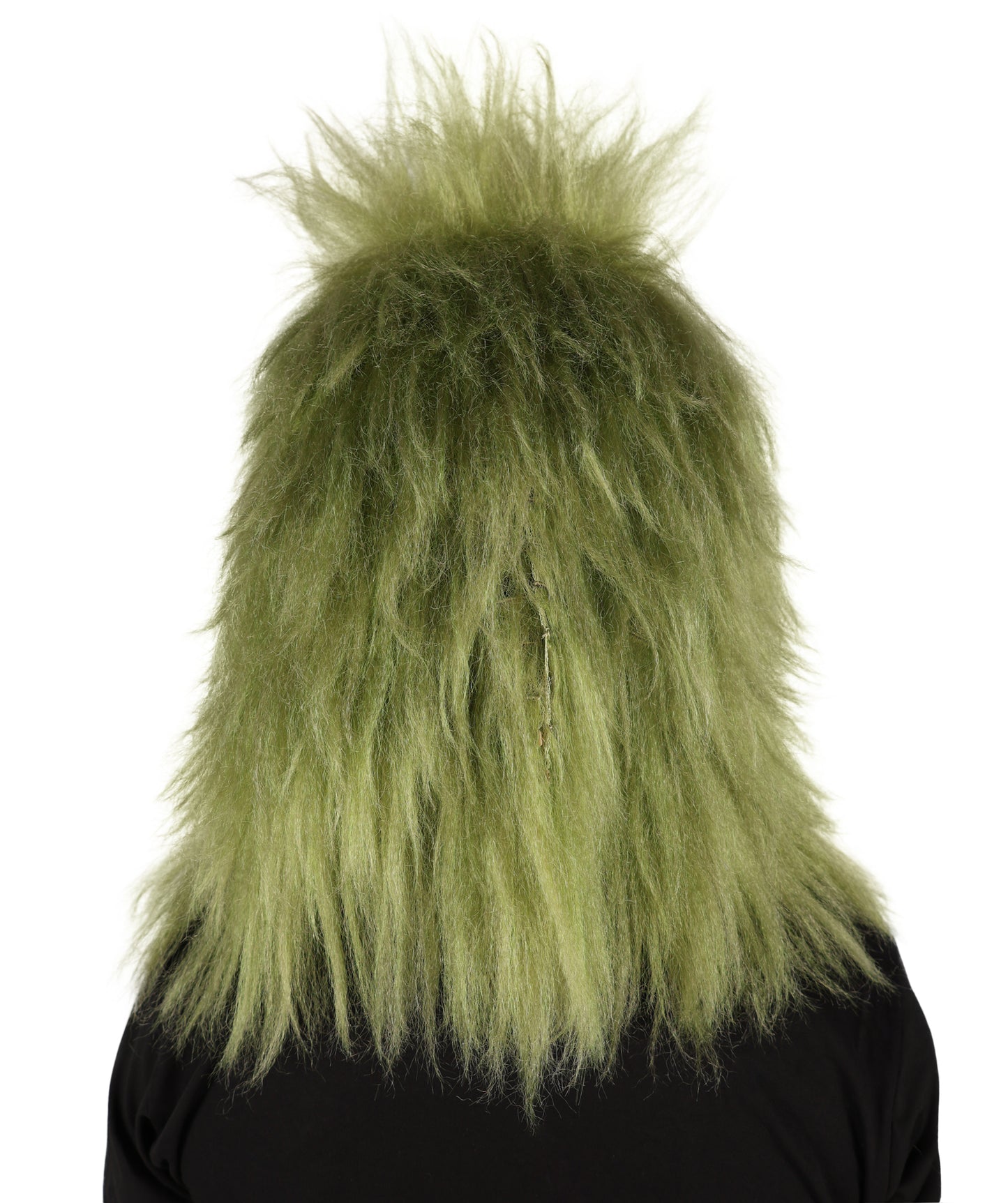 HPO Adult Unisex Olive Green Monster Soft Furry Full Costume, Bundel Set with Mask | Cosplay Mask | Flame-retardant Synthetic Fabric