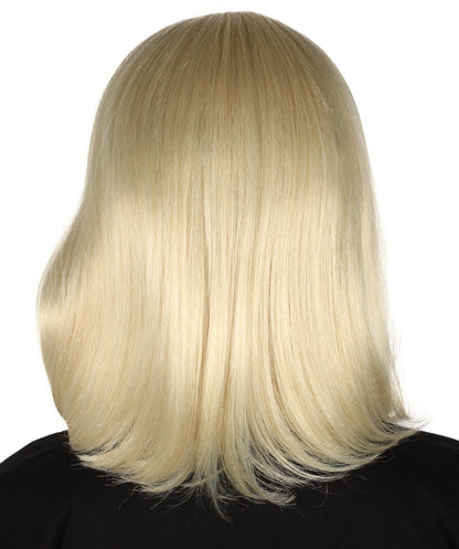 HPO Women's Shoulder Length Bob Wig Collection | Straight Halloween Wig Multiple Color Option | Premium Breathable Capless Cap