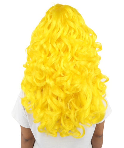 HPO Adult Long 20-Inch Curly Wig | Multiple Color Options | Ideal Cosplay, and Themed Parties | Soft, Natural-Looking, and Easy to Wear
