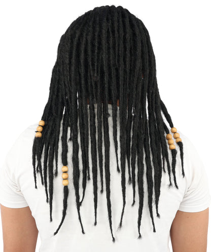 HPO Men’s Blonde Dreadlock Wig | Ideal for Cosplay, Halloween and Themed Parties | 22 Inch Realistic Texture, Adjustable Cap, and Comfortable Fit
