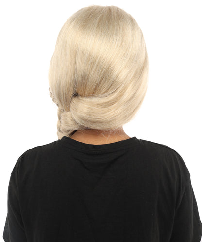 HPO Women’s Blonde Braided Wig – Princess Inspired Long Braids for Cosplay, Fantasy Hair | Warrior Hairpiece for Themed Events, Costume Parties & Creative Dress Up