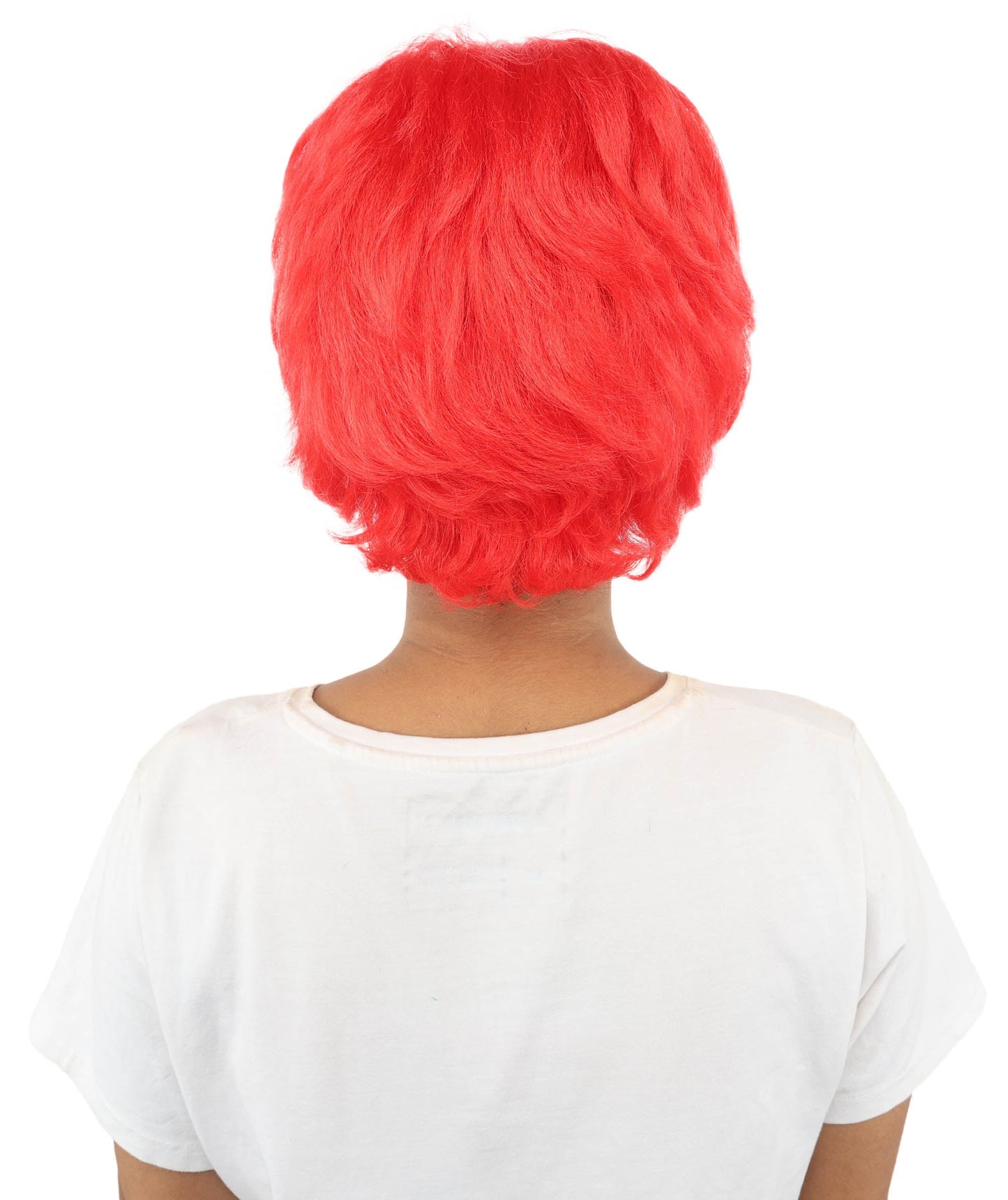 HPO Adult Women's Short Silver White Pixie Wig  | Edgy Layered Cut with Bangs | Synthetic Hair Wig for Stage Fashion, Cosplay, Halloween & Bold Party Looks