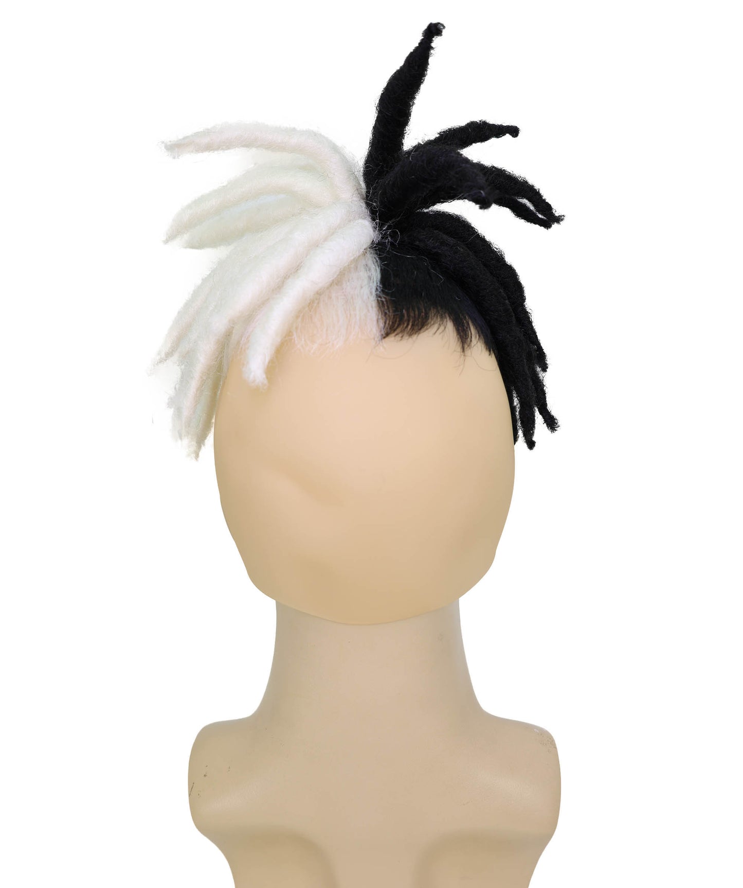 HPO Men’s American Rapper Dark Blue Dreadlock Updo Wig I Non-flammable Synthetic Fiber Wig