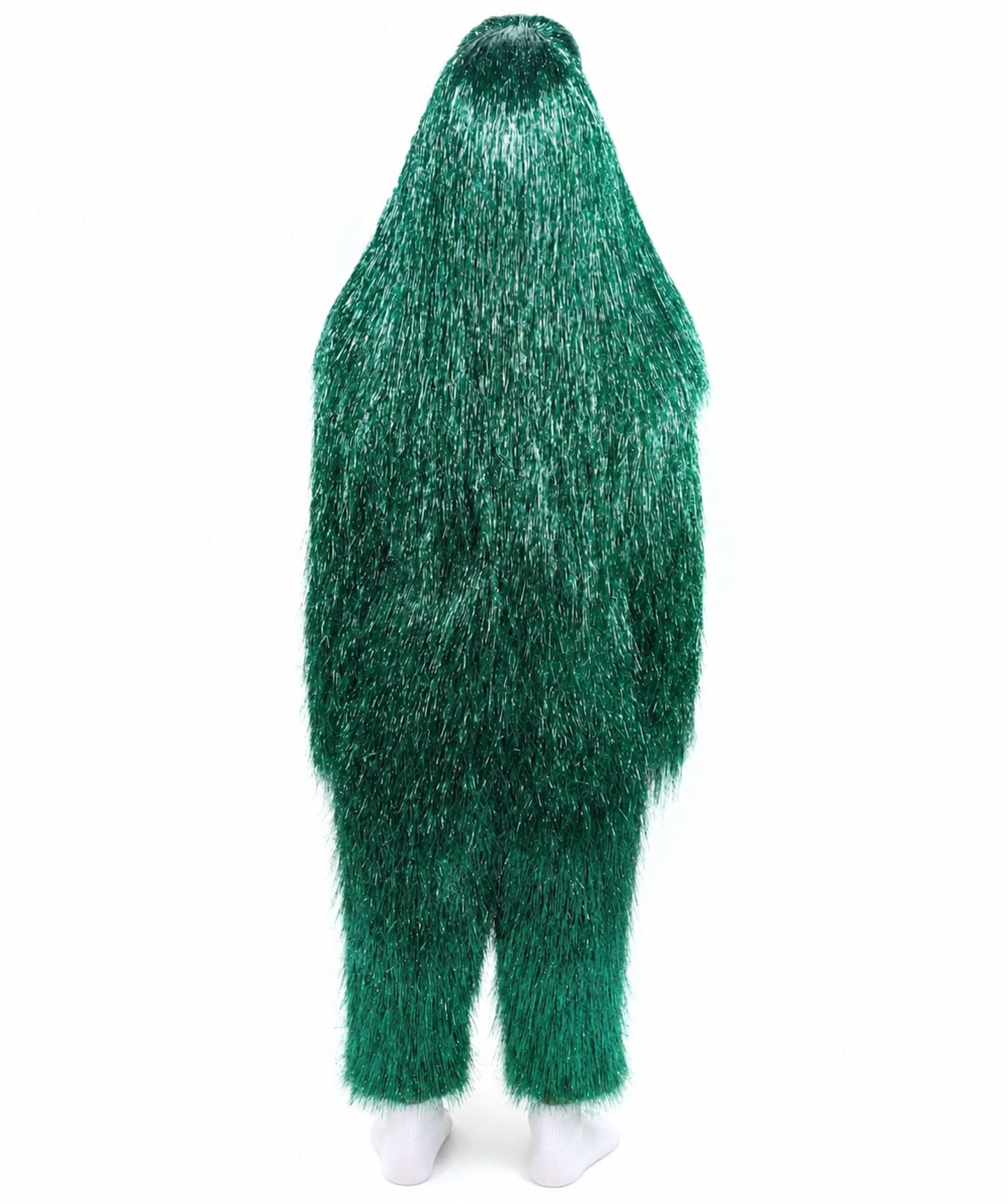 HPO Unisex Teen Extreme Tinsel Hairy Person Costume Bundle & Mask Set - Full-Body Tinsel Hair Suit Extra-Long Costume Wig for Halloween, Cosplay & Parties - Multiple Color Options