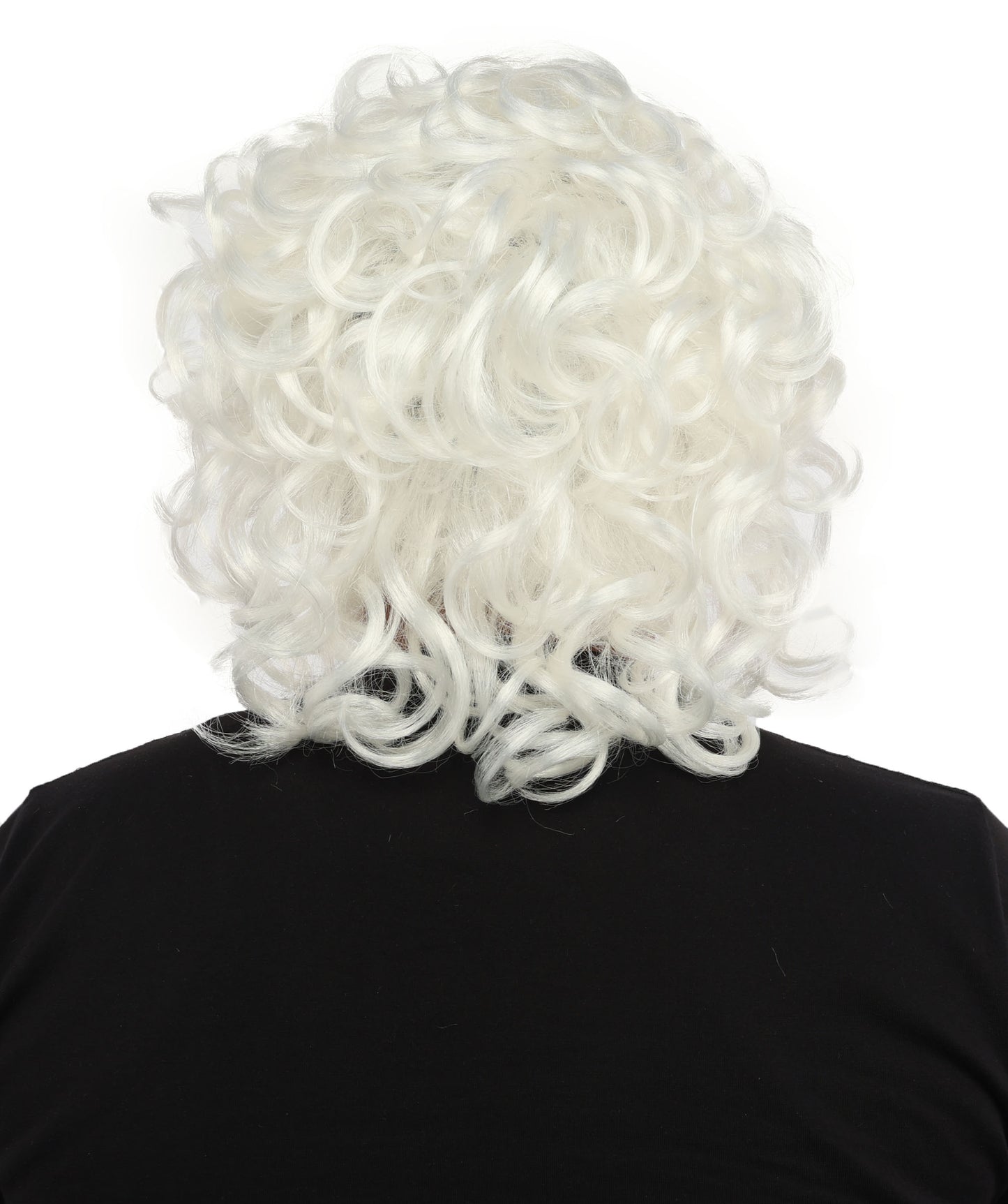 HPO Men’s 80s Light Brown Curly Mullet Wig | Flame-retardant Synthetic Fiber | Retro Movie Character Inspired Hairpiece for Cosplay & Halloween