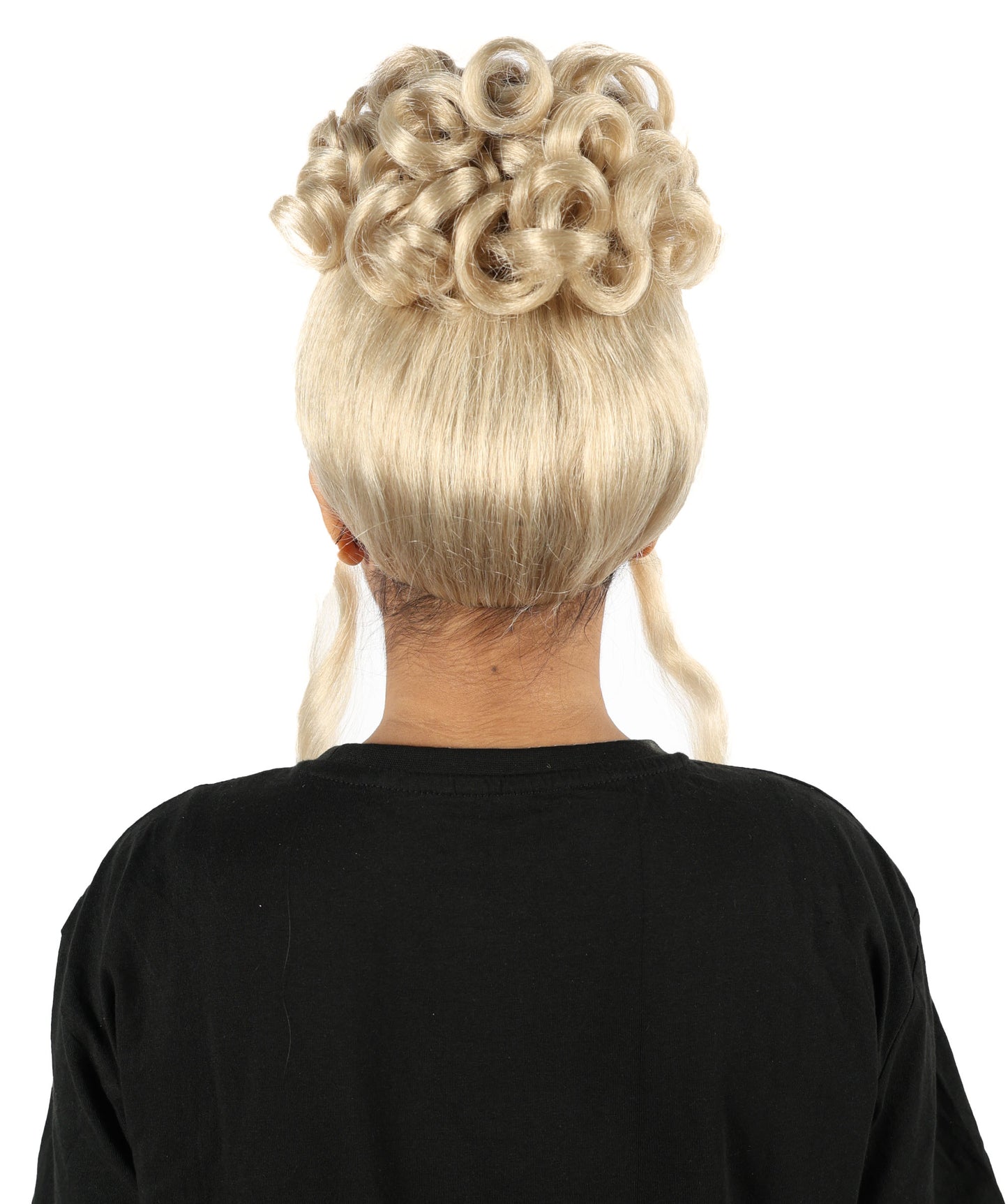 HPO Women's Mythological Blonde Wig with Ringlets | Long Curly White  Hairpiece | Adjustable Inner Cap for Halloween, Theater & Stage