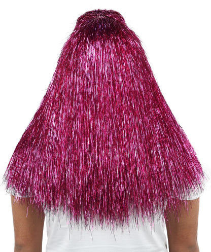 HPO UnisexTinsel Hairy Costume, Bundle & Mask Set | Full-Body Suit & Matching Mask | Long Hair Funny Costume for Halloween, Performers, Cosplay & Mascots | Multicolor Options