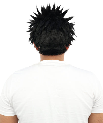 HPO Adult Men's Japanese Superhero Manga Spiky Wig |  Multi Color Options