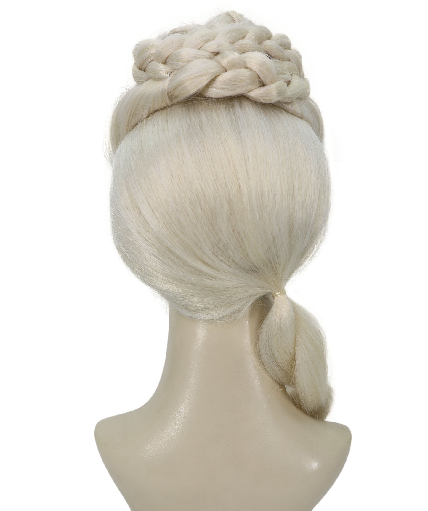 Women’s Blonde Dragon Queen Wig | Long Braid Fantasy Princess Hair for Halloween Parties