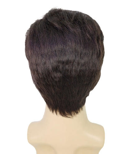 HPO Adult LL Instant Kit T-Shirt & LL Wig Combo Blue and Brown | Costume Kit for Cosplay Stage, Tournaments & Halloween | Comfortable Synthetic Materials