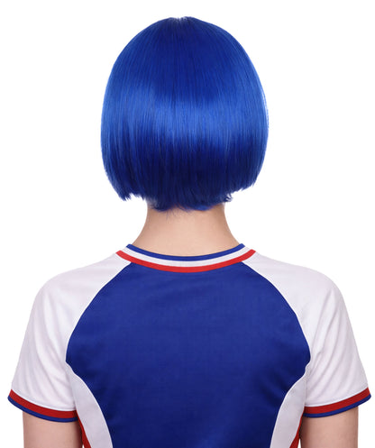 Australia Flag Sport Party Bob Wig | Patriotic Country Halloween Wigs | Premium Breathable Capless Cap