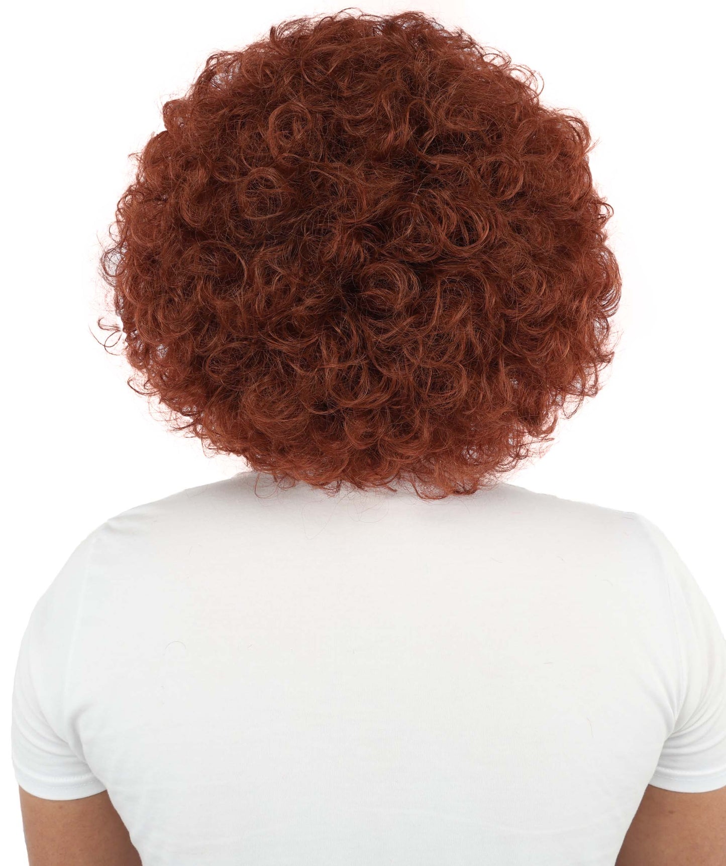 HPO Men's Soft Curly Afro Wig with Multiple Color Options | Flame-Retardant Synthetic Fiber | Perfect for Halloween, Cosplay and Themed Parties