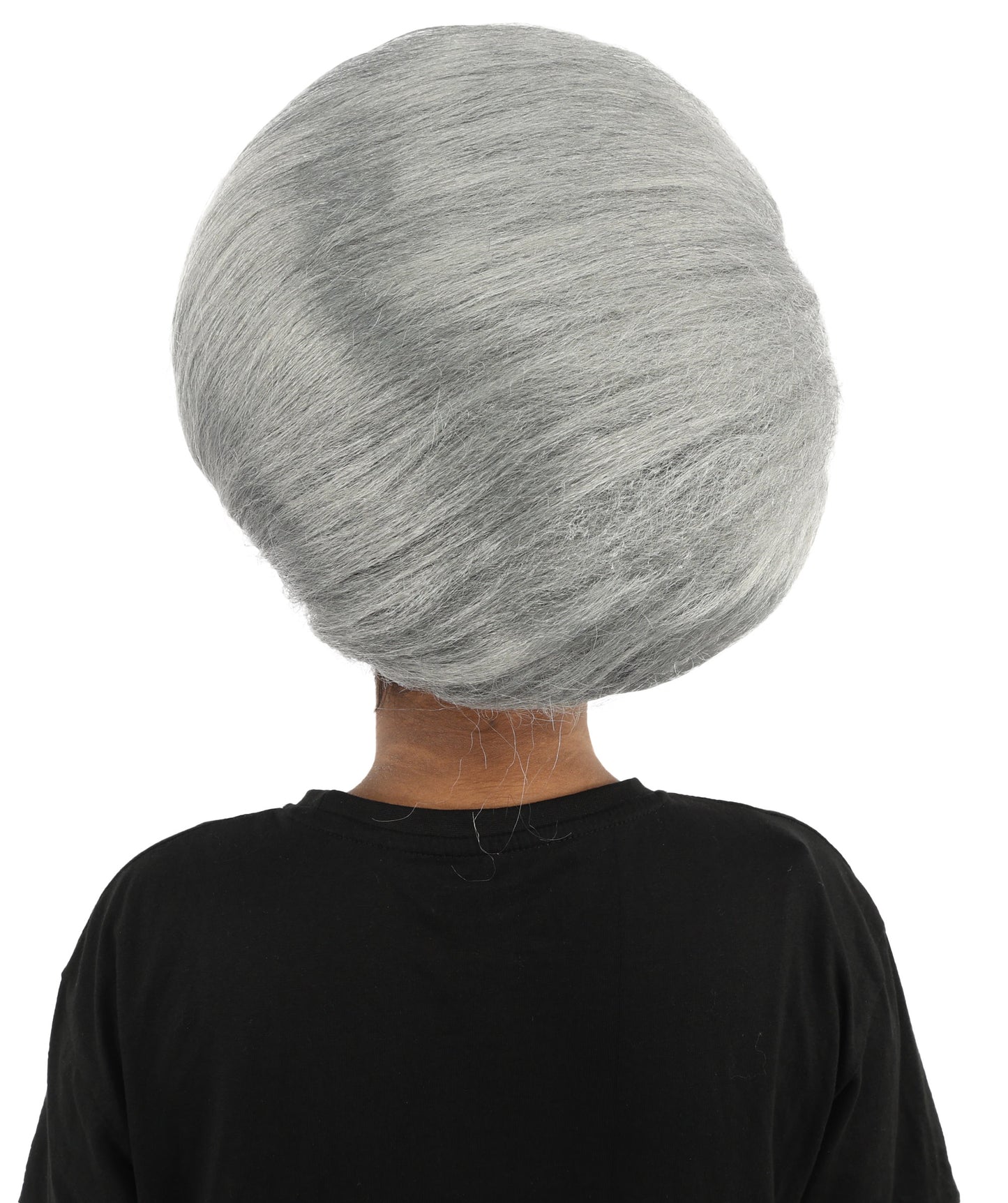 HPO Women's Architectural Beehive Wig | Monochromatic steel grey, create of synthetic fiber, massive 13-inch sculpted volume with side swirl, breathable base | Party, Halloween, theater, drag, performance, costume events