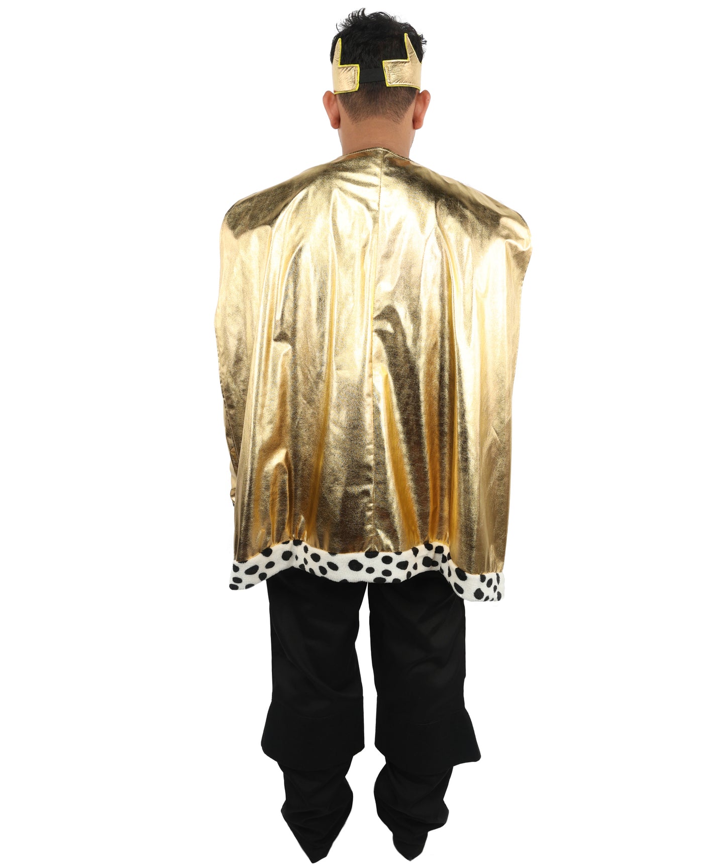 HPO Men’s Deluxe King Multicolor Costume | Regal Royal Outfit with Crown Detail and Robe Styling | Event Appearance for Theme Nights