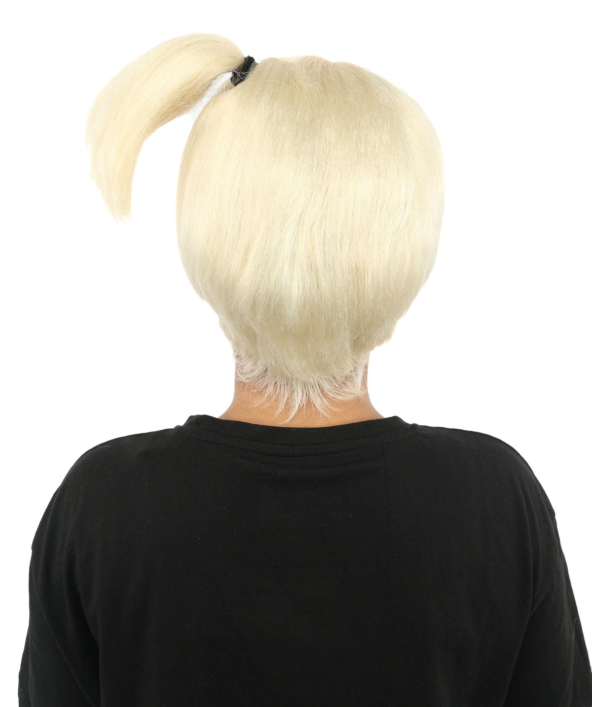 HPO Adult Women's Anime Trainer Character Wig | Vibrant hue multicolor options, create of synthetic fiber, short choppy bob with high side ponytail, breathable base | Cosplay, Halloween, theater, party, performance, costume events