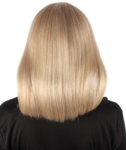 HPO Women's Shoulder Length Bob Wig Collection | Straight Halloween Wig Multiple Color Option | Premium Breathable Capless Cap