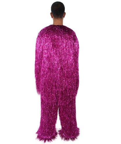 HPO Hairy Unisex Ape Mask and Bodysuit Costume Tinsel  | Multiple Colors