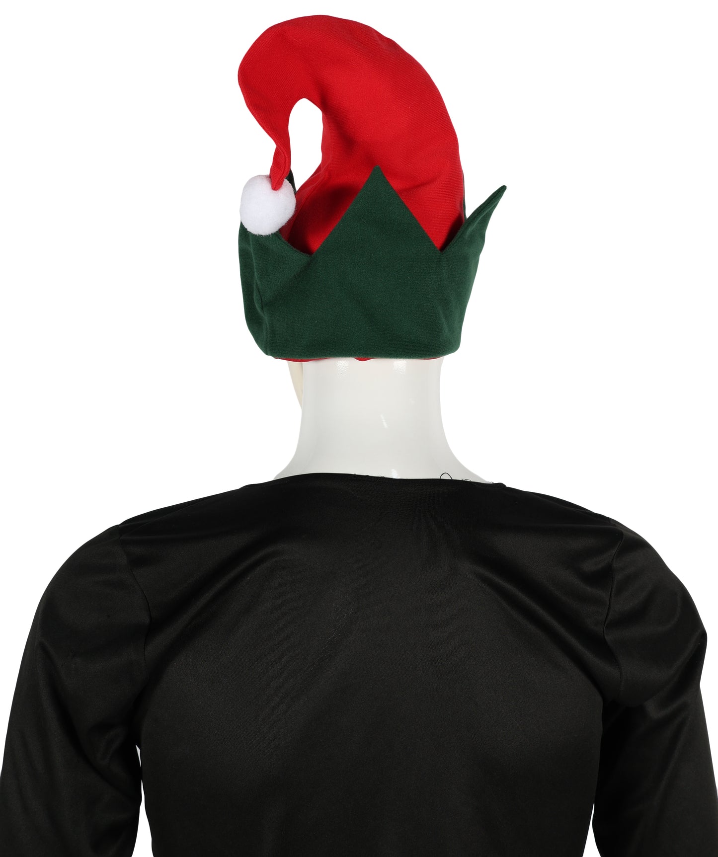 HPO Unisex Classic Velvet Christmas Santa Hat | Soft Red and green Festive Holiday Hat | Ideal for Holiday fun