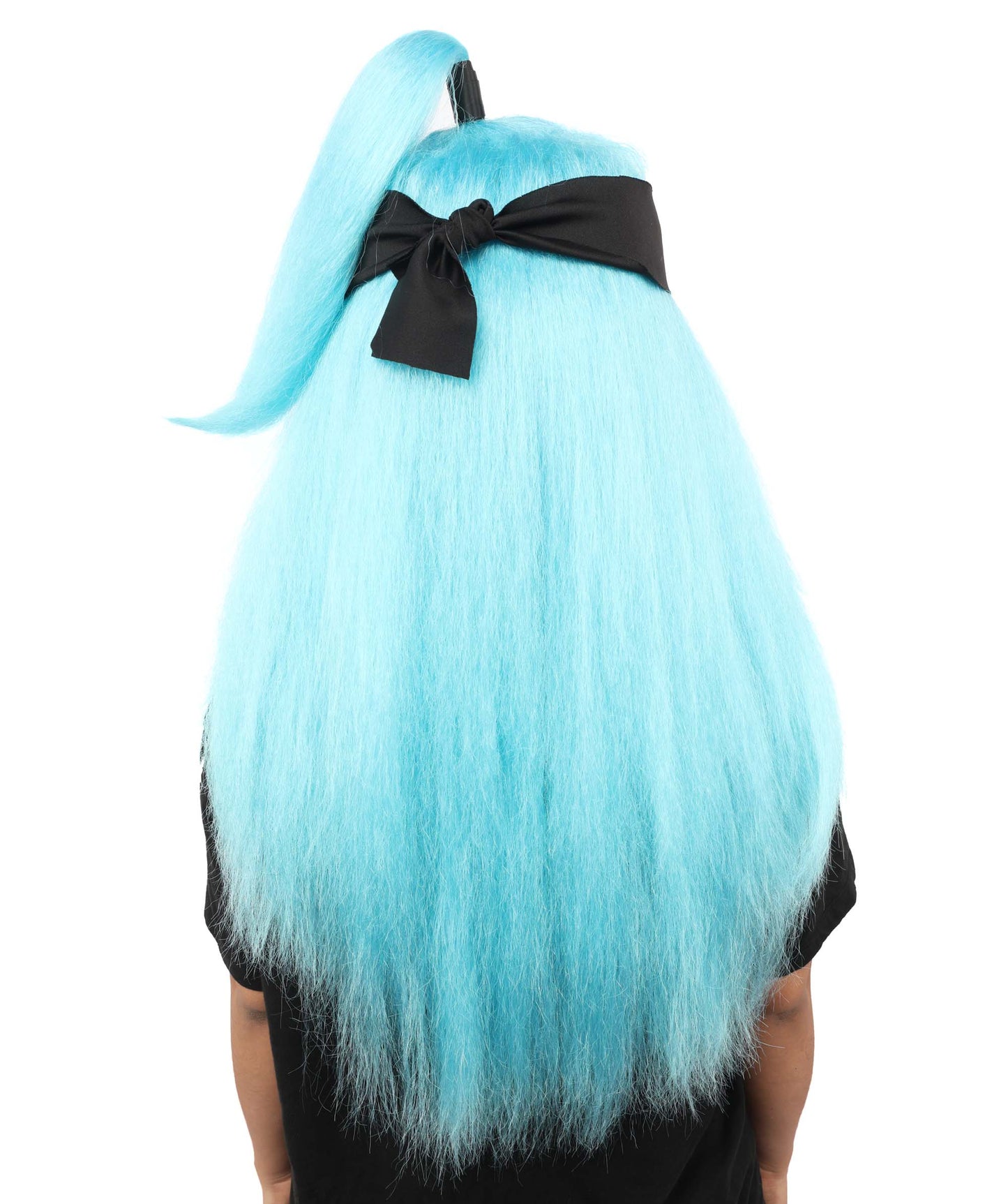 Women's High Ponytail Ninja Wig | Multiple Color Options | Create of synthetic fiber, long straight texture with top-tied fountain, breathable base | Cosplay, Halloween, theater, party, performance, costume events