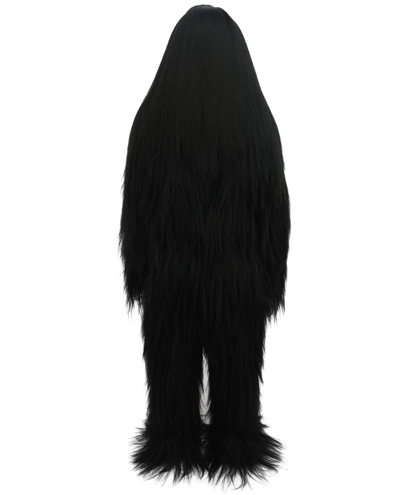 HPO Teen Extreme Hairy Person Costume Bundle & Mask Set - Full-Body Hair Suit Extra-Long Costume Wig for Halloween, Cosplay & Parties - Multiple Color Options