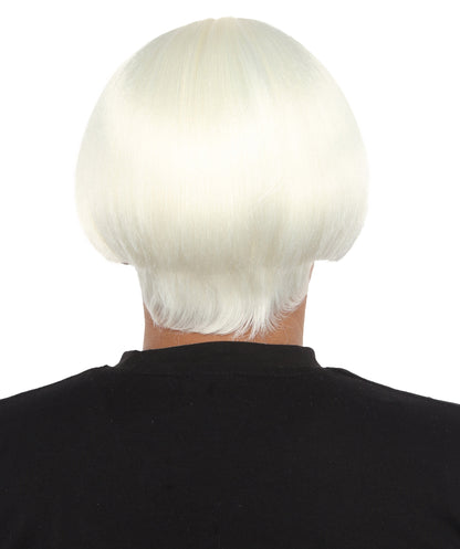 Adult Men’s Earfquake-Inspired Retro Blue Suit Costume & Multiple Bob Wig Bundle | Included sunglass | Bold Retro Look for Cosplay & Costume Events