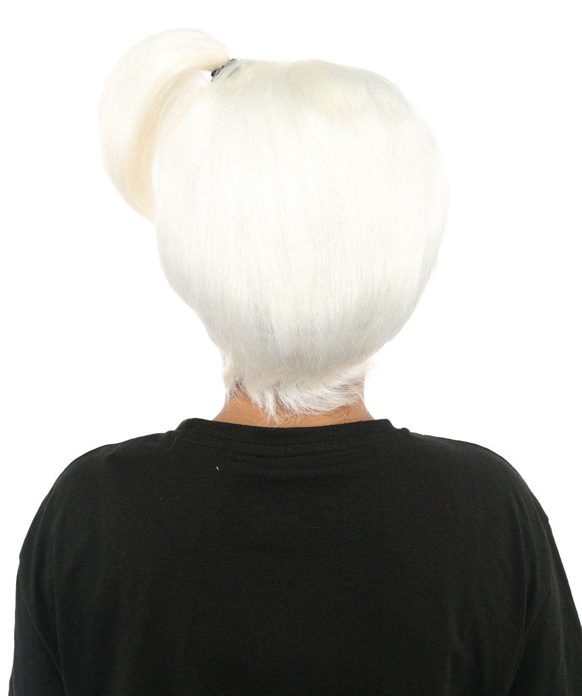 HPO Adult Women's Anime Trainer Character Wig | Vibrant hue multicolor options, create of synthetic fiber, short choppy bob with high side ponytail, breathable base | Cosplay, Halloween, theater, party, performance, costume events