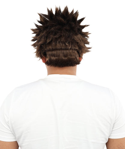 HPO Adult Men's Japanese Superhero Manga Spiky Wig |  Multi Color Options