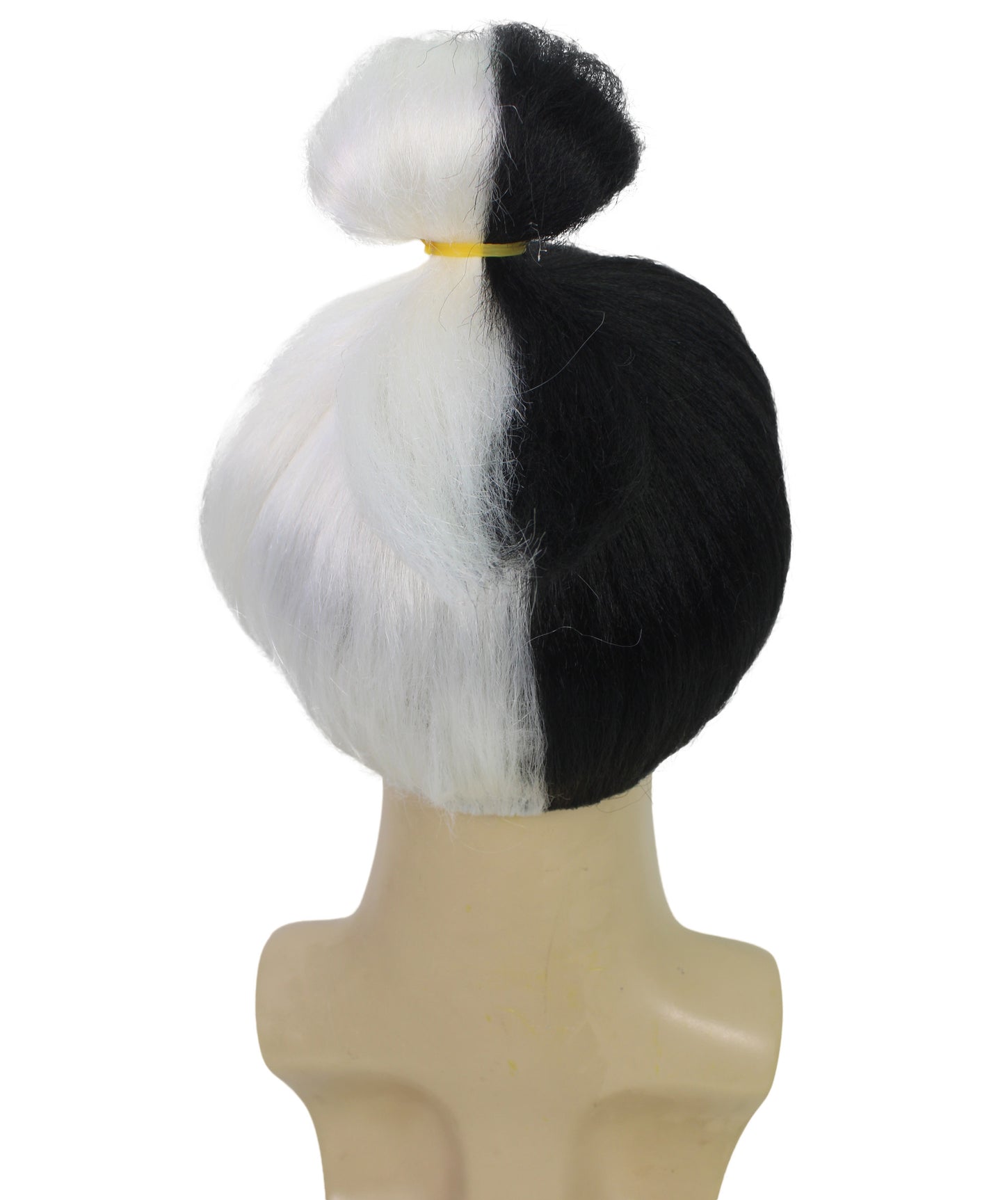 Men’s Striking Multiple Anime Villain Wig With A Bun I Best for Halloween I Flame-retardant Synthetic Fiber