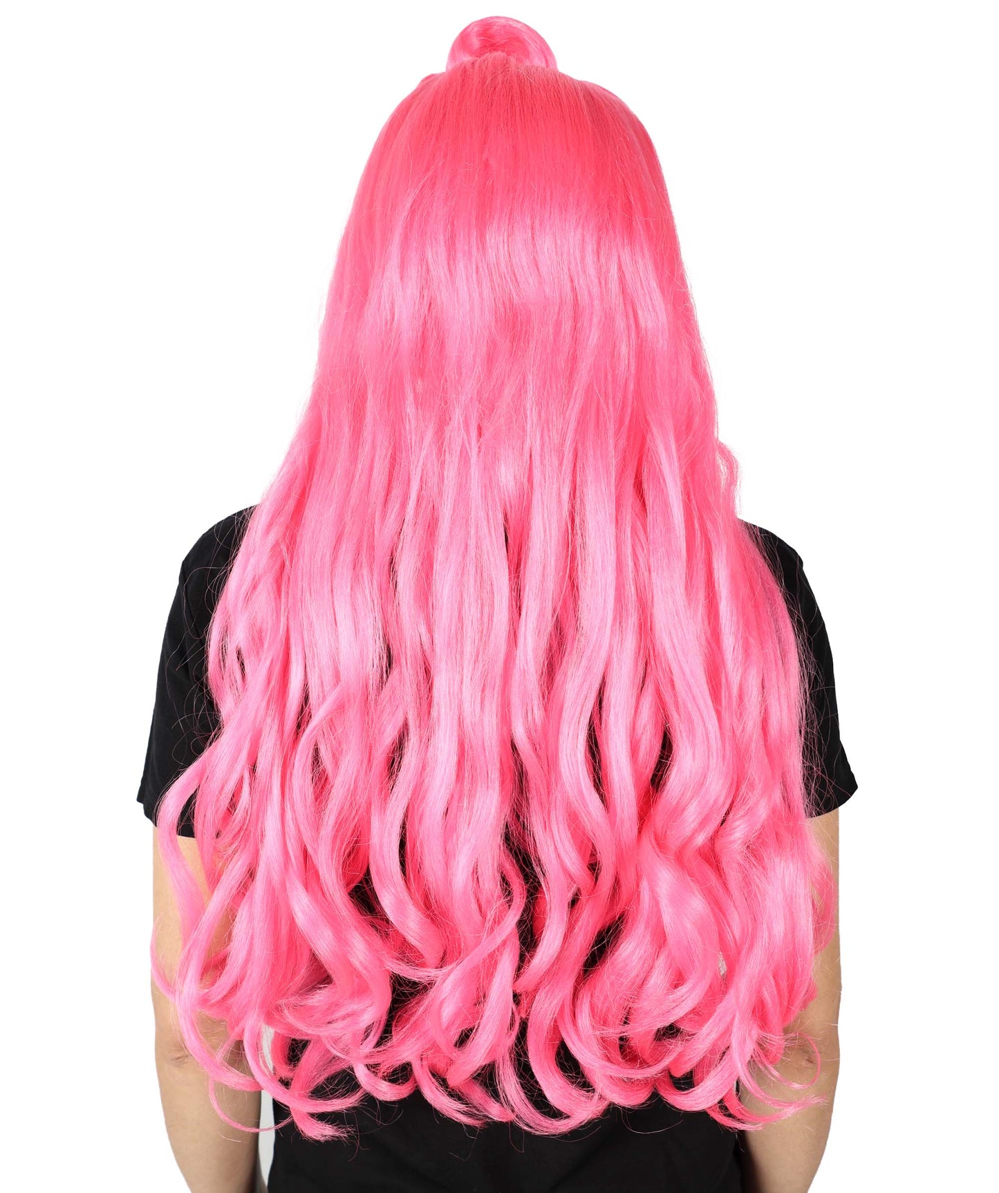 HPO Women's Long Curl Wig with Ring , Multiple Color Options , Flame-retardant Synthetic Fiber